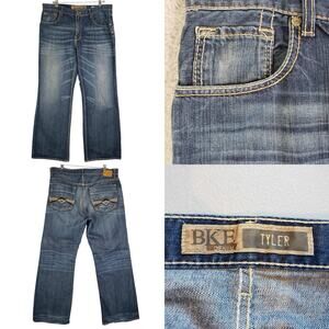 BKE Tyler Jeans Men's Size 36x32 Blue Straight Mid Rise Medium Wash Denim